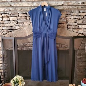 EUC/Sangria V- Neck Sheath Dress